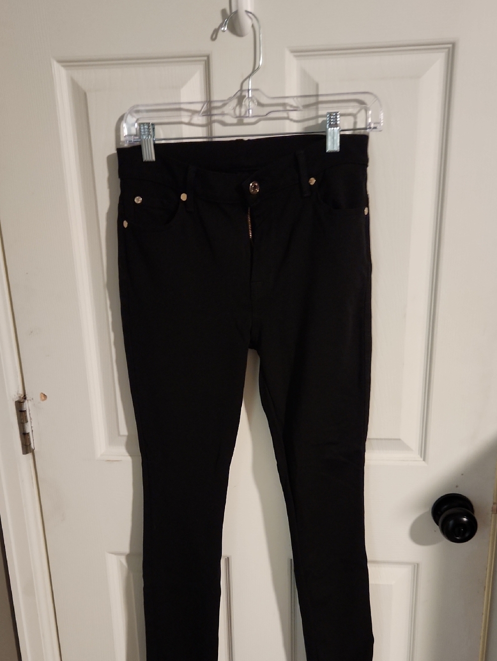 7 For All Mankind Black Skinny Jeans